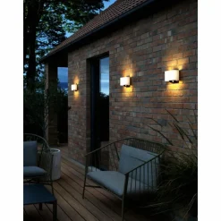 Luminaires Nordlux Applique murale d'extérieur Nordlux PIOLA LED Noir, Blanc, 1 lumière, Détecteur de mouvement