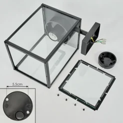 hofstein Applique murale d'extérieur Gramilla Noir, 1 lumière