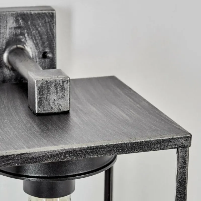 hofstein Applique murale d'extérieur Gramilla Noir, Argenté, 1 lumière