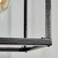 hofstein Applique murale d'extérieur Gramilla Noir, Argenté, 1 lumière