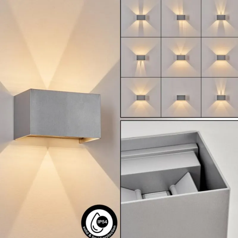 hofstein Applique murale d'extérieur Tamarin LED Gris, 1 lumière