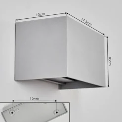 hofstein Applique murale d'extérieur Tamarin LED Gris, 1 lumière