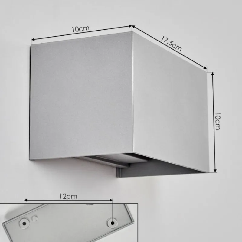 hofstein Applique murale d'extérieur Tamarin LED Gris, 1 lumière