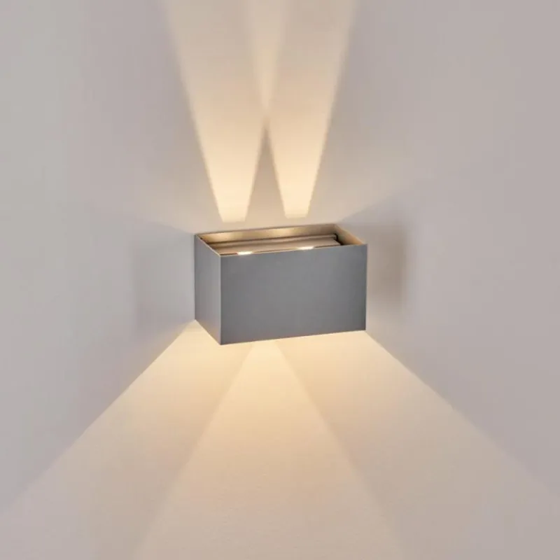 hofstein Applique murale d'extérieur Tamarin LED Gris, 1 lumière