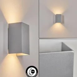 hofstein Applique murale d'extérieur Tamarin LED Gris, 1 lumière