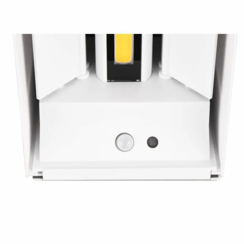 Luminaires Reality Applique murale d'extérieur Reality TALENT LED Blanc, 2 lumières, Détecteur de mouvement