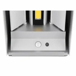 Luminaires Reality Applique murale d'extérieur Reality TALENT LED Titane, 2 lumières, Détecteur de mouvement