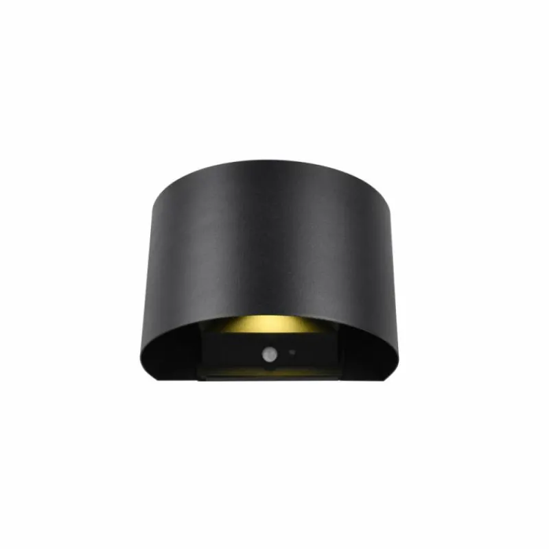 Luminaires Reality Applique murale d'extérieur Reality TALENT LED Noir, 2 lumières, Détecteur de mouvement