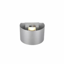 Luminaires Reality Applique murale d'extérieur Reality TALENT LED Titane, 2 lumières, Détecteur de mouvement