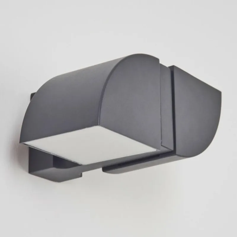 hofstein Applique murale d'extérieur Kontenga LED Anthracite, 2 lumières