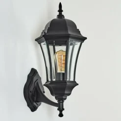 Luminaires Rustiques-hofstein Applique murale d'extérieur Etoe Noir, 1 lumière