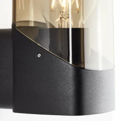 Luminaires Brilliant Applique murale d'extérieur Brilliant Minou Noir, 1 lumière