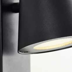 Luminaires Brilliant Applique murale d'extérieur Brilliant Bari Noir, 1 lumière