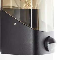 Luminaires Brilliant Applique murale d'extérieur Brilliant Minou Noir, 1 lumière