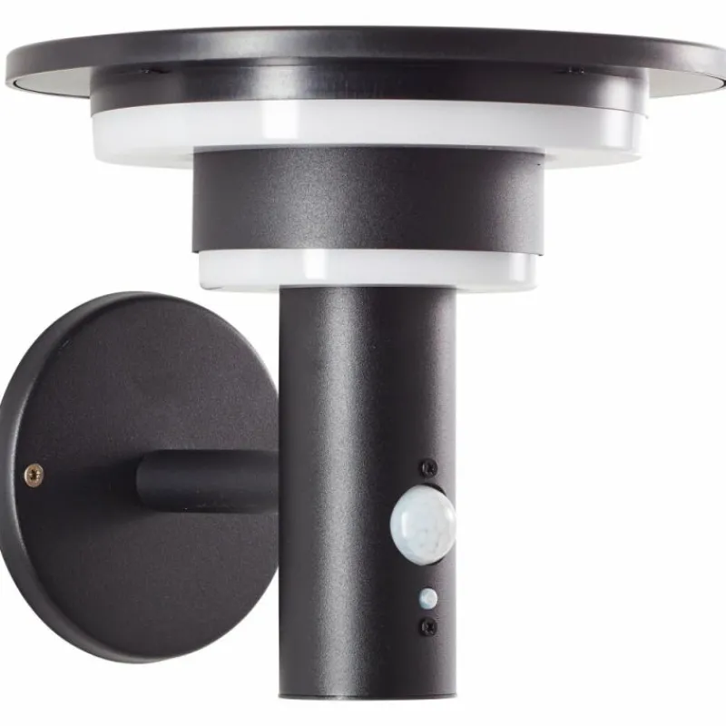 Luminaires Brilliant Applique murale d'extérieur Brilliant Garvina LED Noir, 1 lumière, Détecteur de mouvement