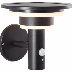 Luminaires Brilliant Applique murale d'extérieur Brilliant Garvina LED Noir, 1 lumière, Détecteur de mouvement