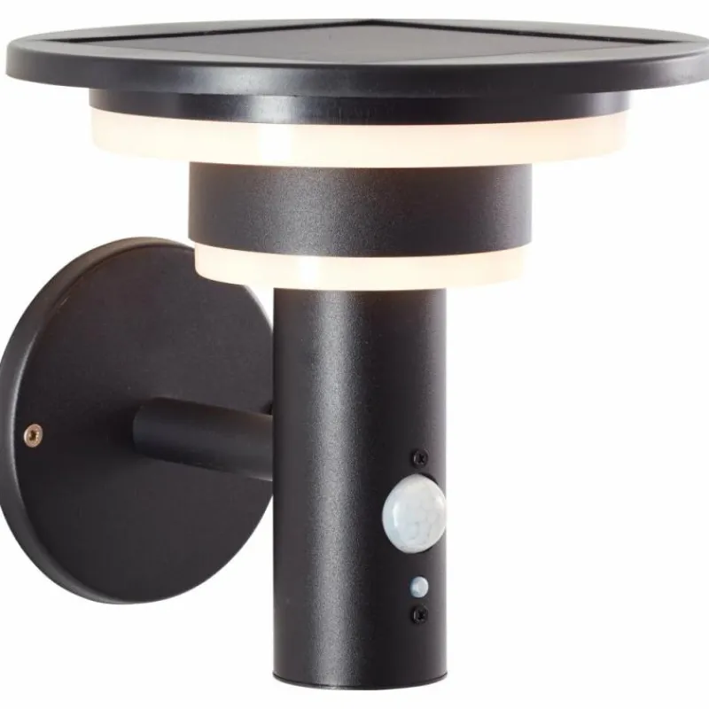 Luminaires Brilliant Applique murale d'extérieur Brilliant Garvina LED Noir, 1 lumière, Détecteur de mouvement