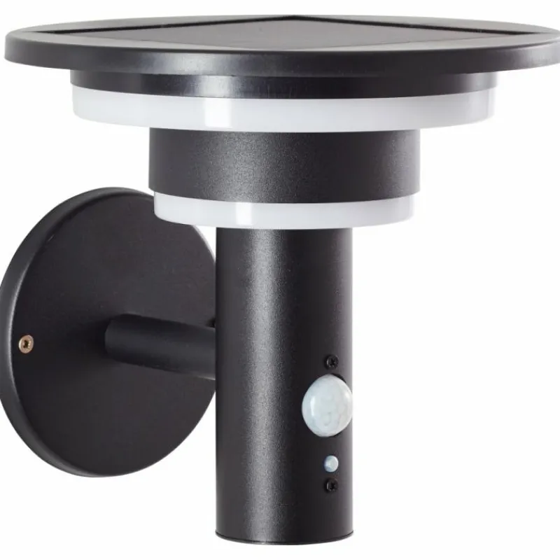 Luminaires Brilliant Applique murale d'extérieur Brilliant Garvina LED Noir, 1 lumière, Détecteur de mouvement