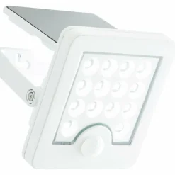 Luminaires Brilliant Applique murale d'extérieur Brilliant Luton LED Blanc, 1 lumière, Détecteur de mouvement