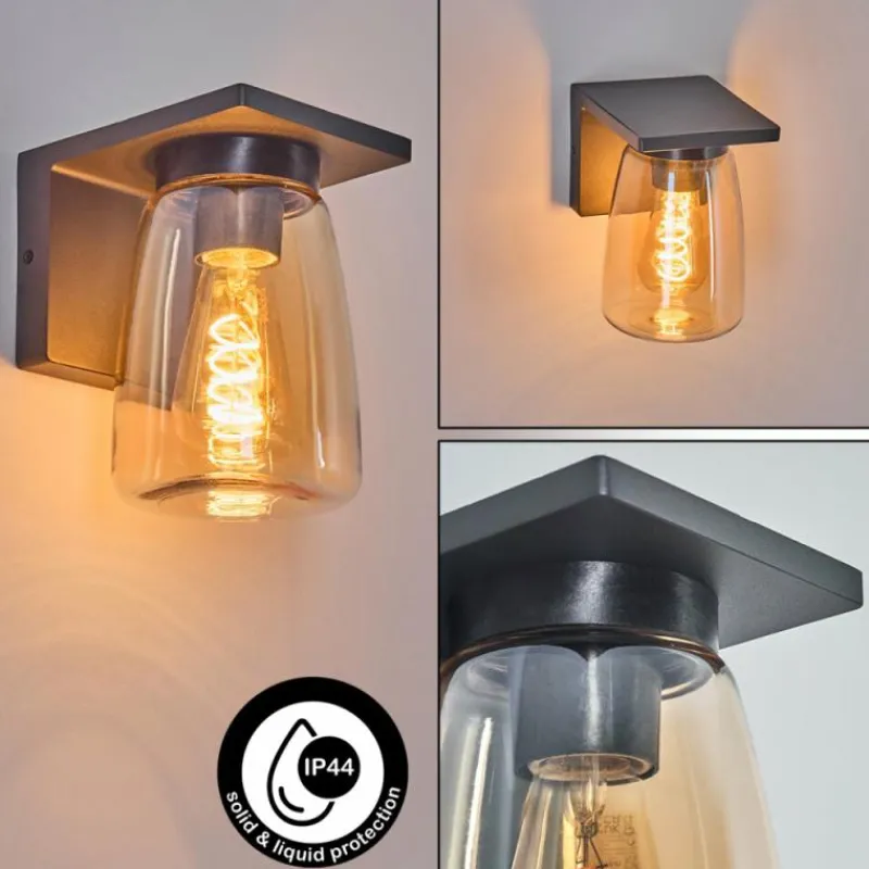 hofstein Applique murale d'extérieur Aquin Anthracite, 1 lumière