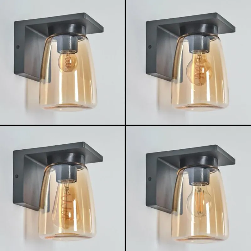 hofstein Applique murale d'extérieur Aquin Anthracite, 1 lumière