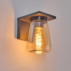 hofstein Applique murale d'extérieur Aquin Anthracite, 1 lumière