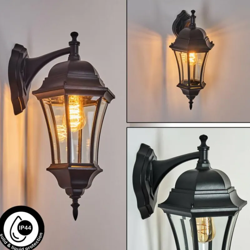 Luminaires Rustiques-hofstein Applique murale d'extérieur Etoe Noir, 1 lumière