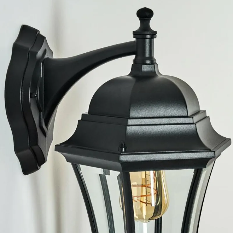 Luminaires Rustiques-hofstein Applique murale d'extérieur Etoe Noir, 1 lumière