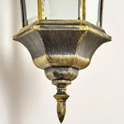 Luminaires Rustiques-hofstein Applique murale d'extérieur Etoe Brun, Or, 1 lumière
