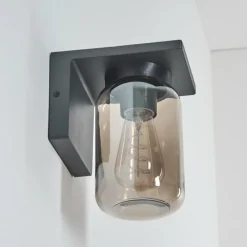 hofstein Applique murale d'extérieur Aquin Anthracite, 1 lumière