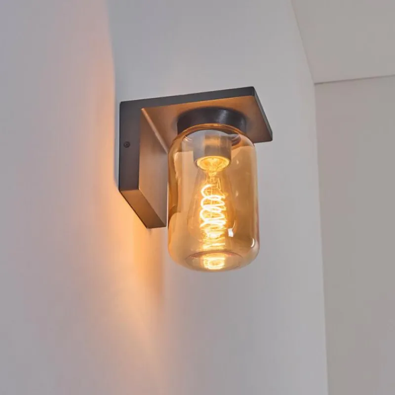 hofstein Applique murale d'extérieur Aquin Anthracite, 1 lumière