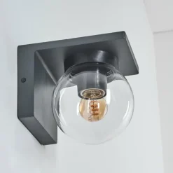 hofstein Applique murale d'extérieur Aquin Anthracite, 1 lumière