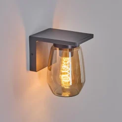 hofstein Applique murale d'extérieur Aquin Anthracite, 1 lumière