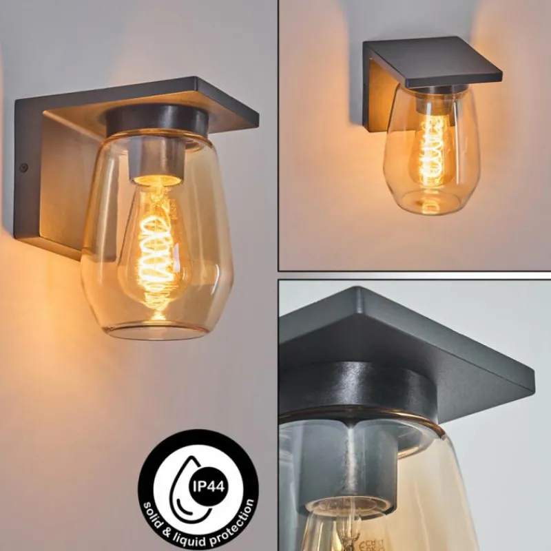 hofstein Applique murale d'extérieur Aquin Anthracite, 1 lumière