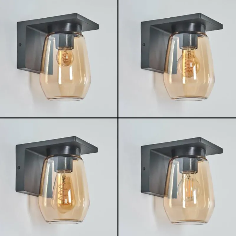 hofstein Applique murale d'extérieur Aquin Anthracite, 1 lumière