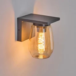 hofstein Applique murale d'extérieur Aquin Anthracite, 1 lumière