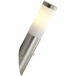 Luminaires Brilliant Applique murale d'extérieur Brilliant Chorus Acier inoxydable, 1 lumière, Détecteur de mouvement