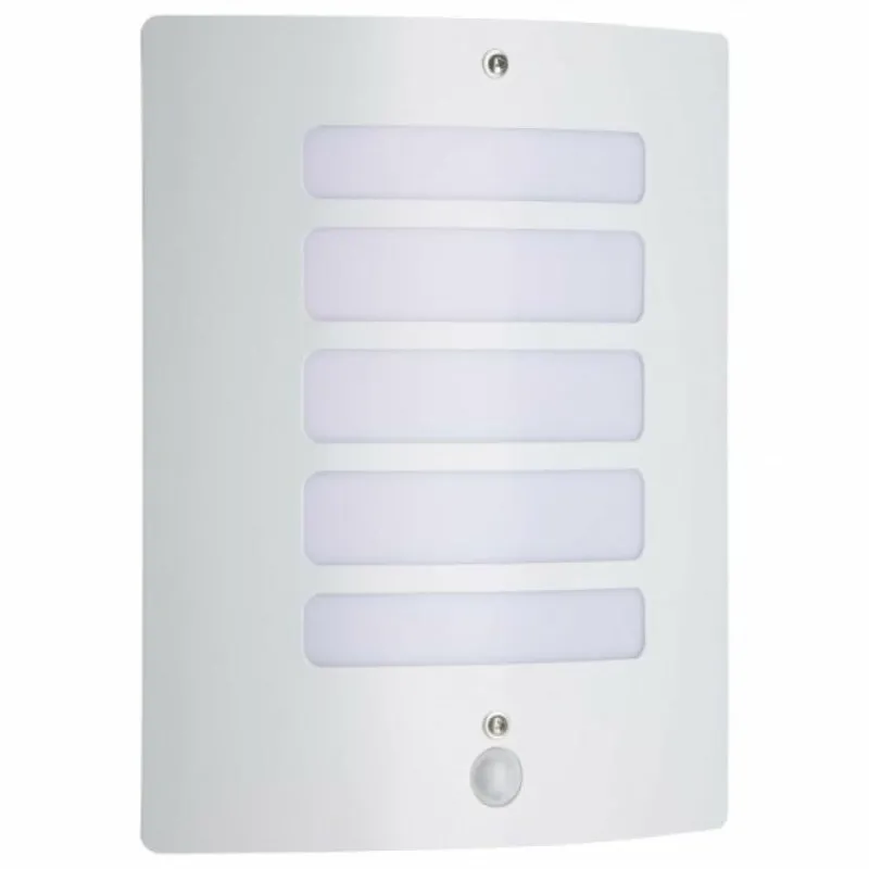 Luminaires Brilliant Applique murale d'extérieur Brilliant Todd Blanc, 1 lumière, Détecteur de mouvement