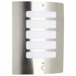Luminaires Brilliant Applique murale d'extérieur Brilliant Todd Acier inoxydable, 1 lumière, Détecteur de mouvement
