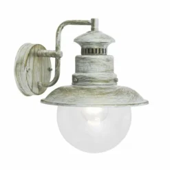 Luminaires Rustiques-Luminaires Brilliant Applique murale d'extérieur Brilliant Artu Blanc, 1 lumière