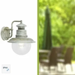 Luminaires Rustiques-Luminaires Brilliant Applique murale d'extérieur Brilliant Artu Blanc, 1 lumière