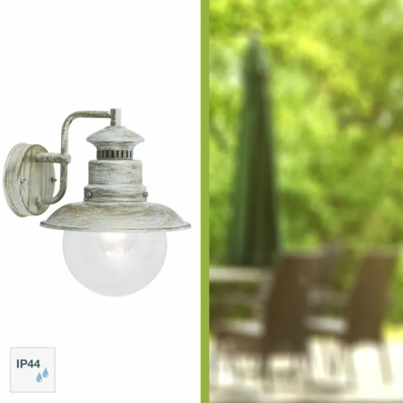 Luminaires Rustiques-Luminaires Brilliant Applique murale d'extérieur Brilliant Artu Blanc, 1 lumière