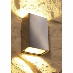 Luminaires LCD Applique murale d'extérieur LCD LED Acier inoxydable, 2 lumières