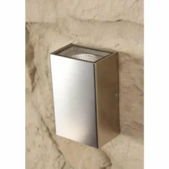 Luminaires LCD Applique murale d'extérieur LCD LED Acier inoxydable, 2 lumières