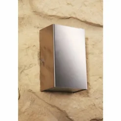 Luminaires LCD Applique murale d'extérieur LCD LED Acier inoxydable, 2 lumières