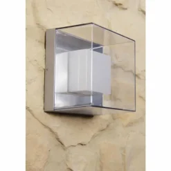 Luminaires Konstsmide Applique murale d'extérieur Konstsmide SANREMO LED Acier inoxydable, Transparent, 9 lumières