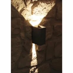 Luminaires Konstsmide Applique murale d'extérieur Konstsmide CREMONA LED Acier inoxydable, 2 lumières