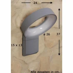 Luminaires Konstsmide Applique murale d'extérieur Konstsmide ASTI LED Acier inoxydable, 1 lumière