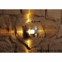 Luminaires Konstsmide Applique murale d'extérieur Konstsmide Monza LED Acier inoxydable, 1 lumière