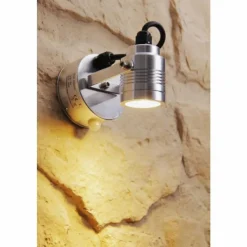 Luminaires Konstsmide Applique murale d'extérieur Konstsmide Monza LED Aluminium, Acier inoxydable, 3 lumières, Détecteur de mouvement